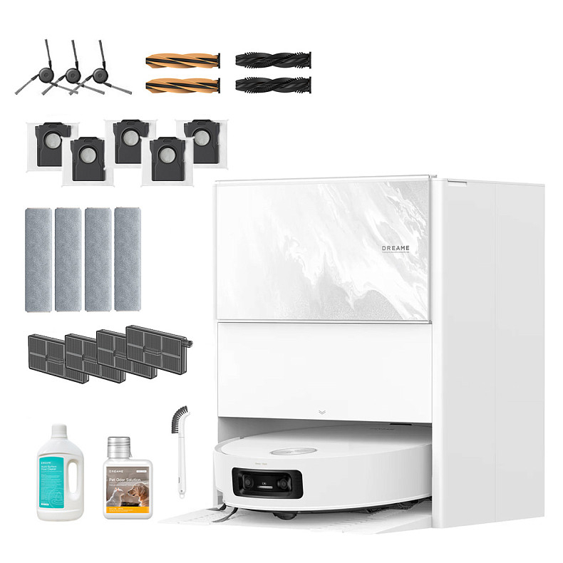Заказать Робот-пылесос DREAME Aqua 10 Ultra Track Complete White (RLR81CE-1-WH)