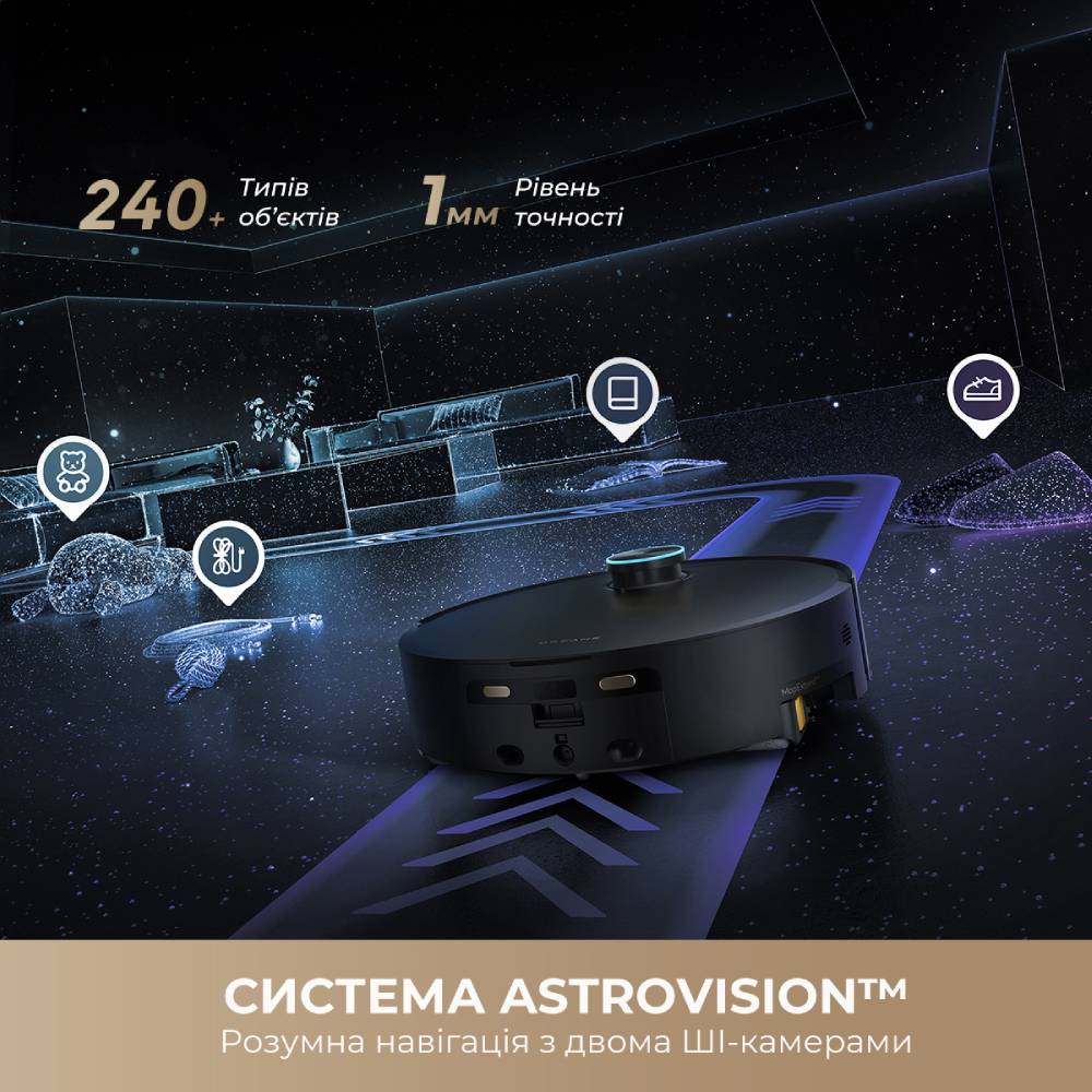 Фото Робот-пылесос DREAME Aqua 10 Ultra Track Complete Black (RLR81CE-1-BL)