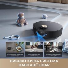 Робот-пилосос DREAME Aqua 10 Roller Black (RLH31CE-BL)