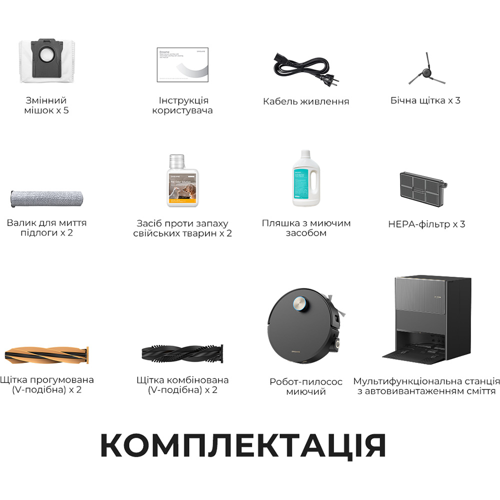 Фото 16 Робот-пылесос DREAME AQUA10 ULT ROLLER (RLH71DE-1-BL)