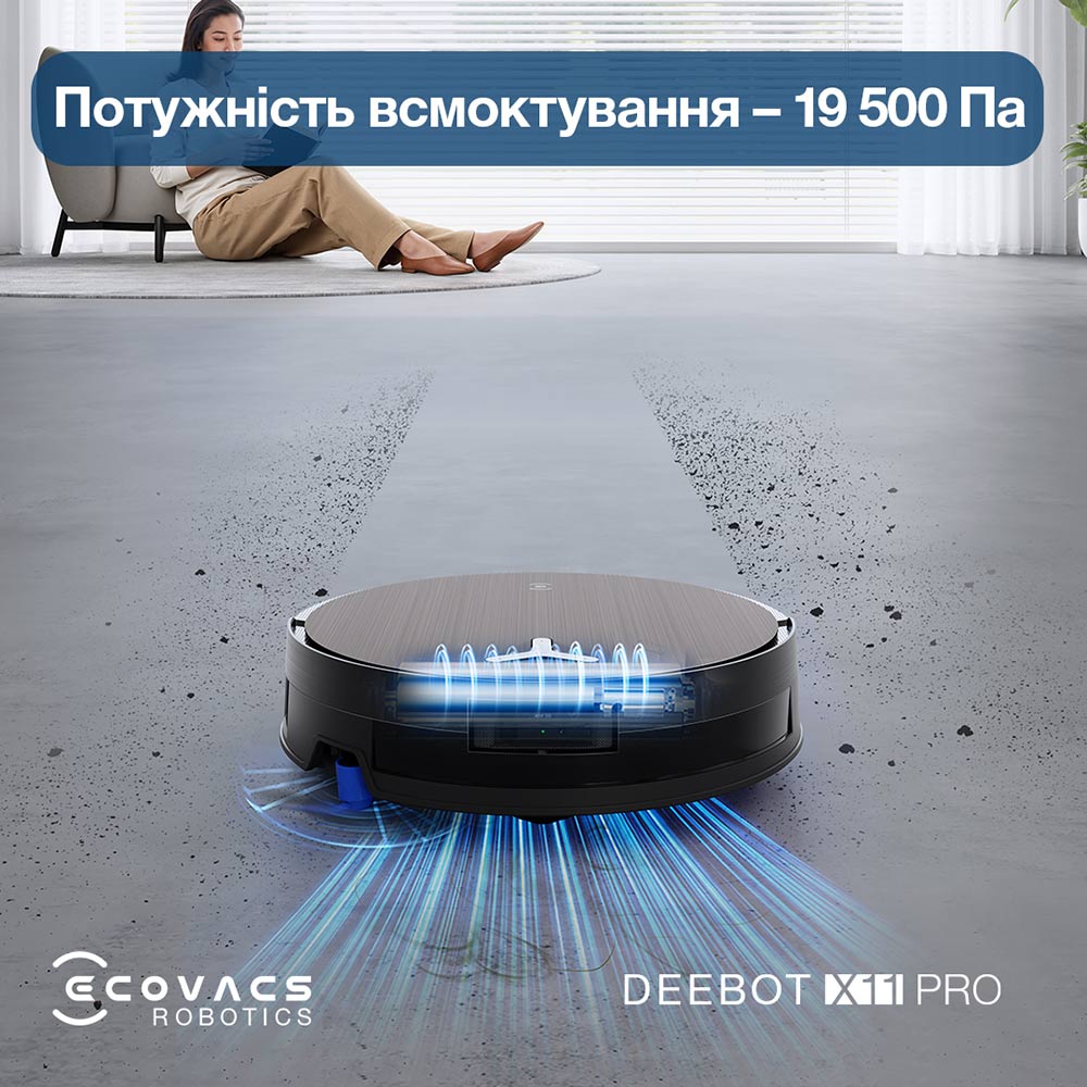 Робот-пылесос ECOVACS X11 PRO OMNI Тип уборки влажная 