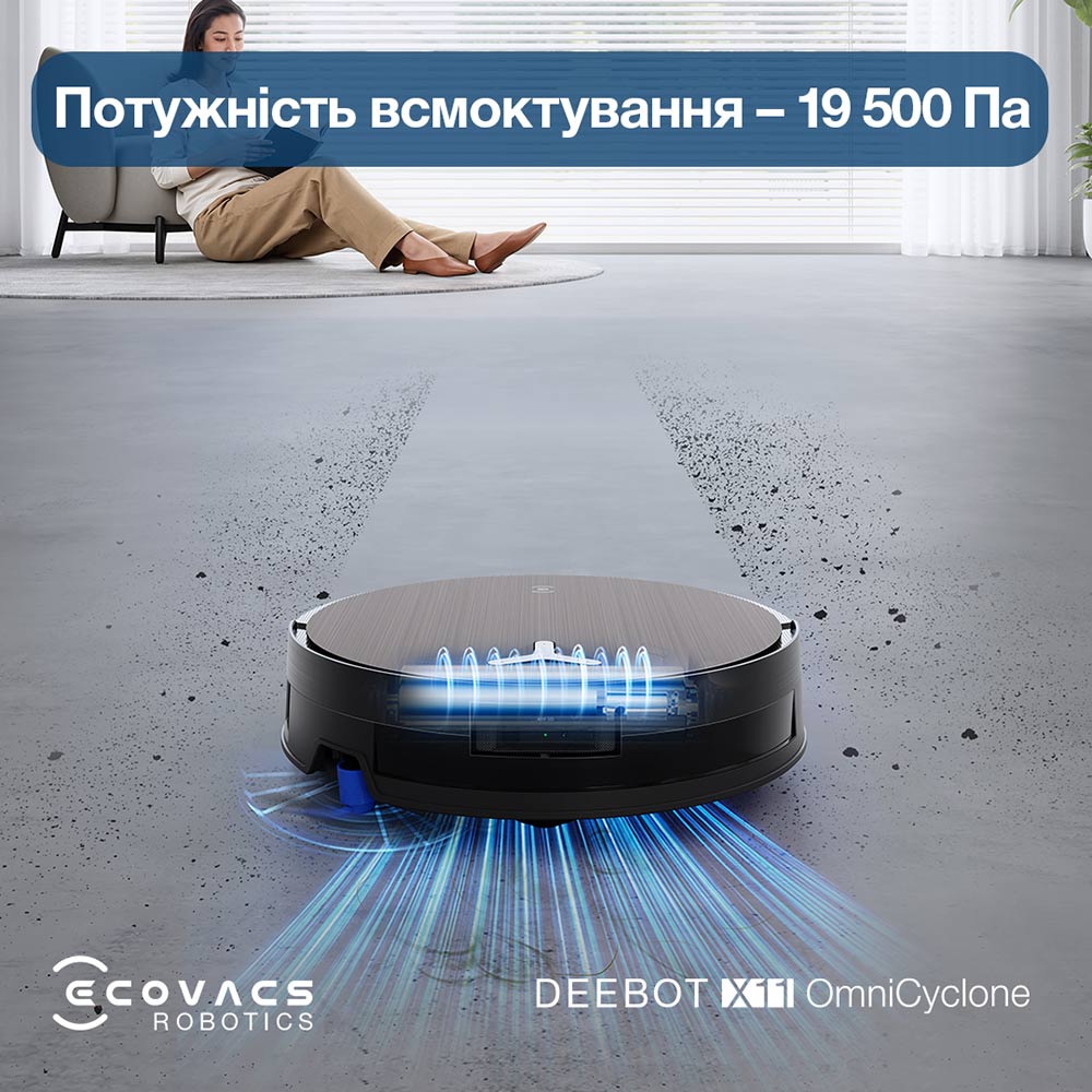 Робот-пылесос ECOVACS X11 OMNICYCLONE Тип уборки сухая