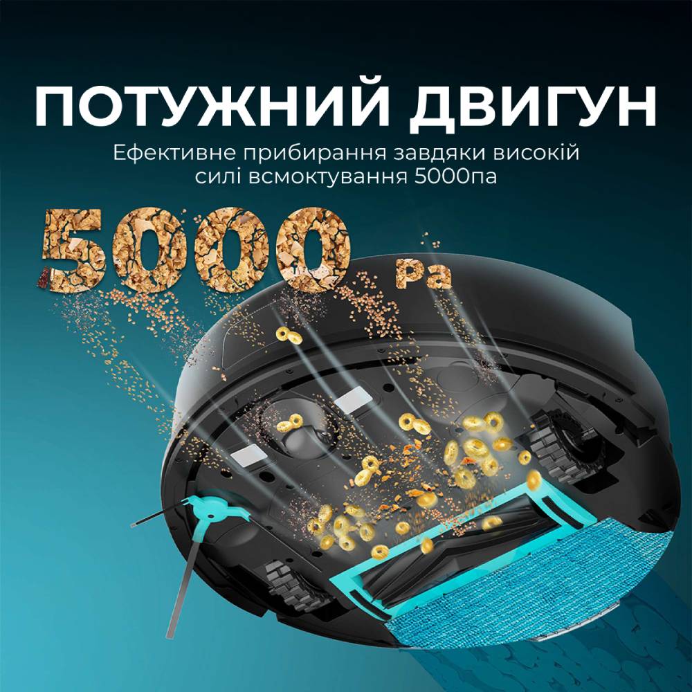 Робот-пилосос CECOTEC Conga 7690 Immortal Max Home (A01_EU01_107140) Тип прибирання сухе