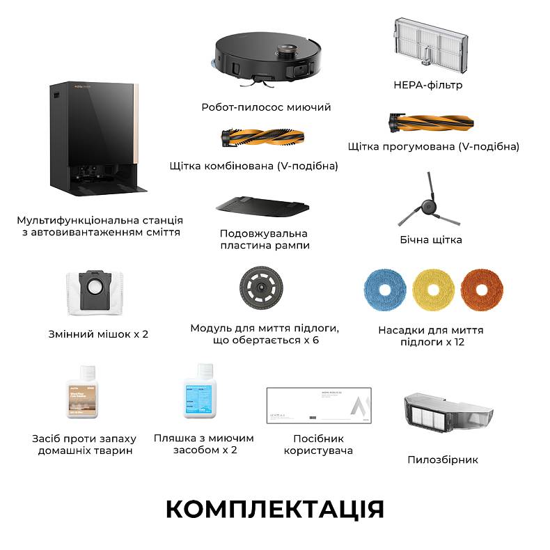 Фото 17 Робот-пылесос MOVA Mobius 60 Black EUA