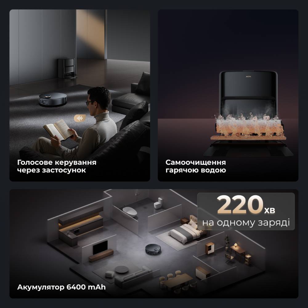 Обзор Робот-пылесос MOVA Z60 Ultra Roller Complete Black-EUA