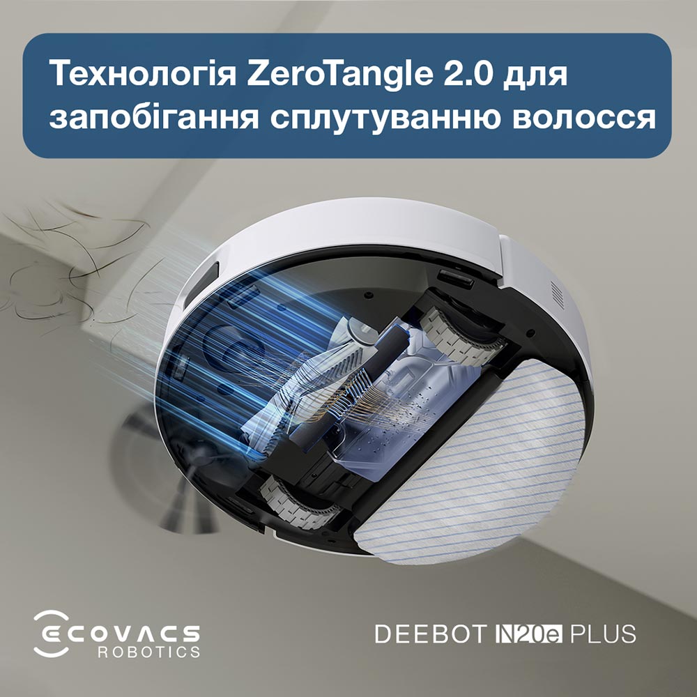 Робот-пылесос ECOVACS N20E PLUS YDLX11-3 White Управление голосом