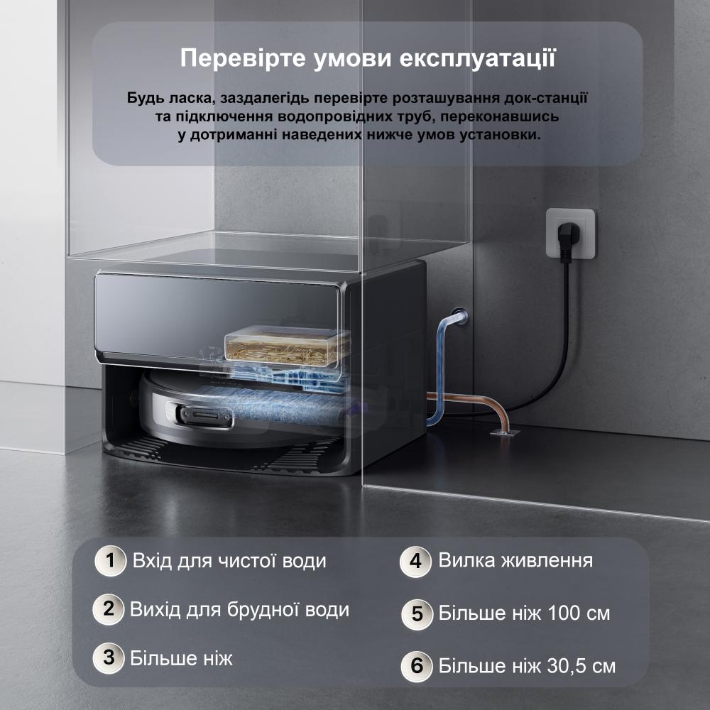Робот-пилосос NARWAL Flow 2 Compact Dock Black (YJCC036) — фото 5