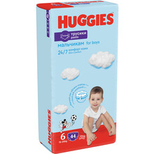 Подгузники-трусики HUGGIES Pants 6 (15-25 кг) Mega 44 шт Boy (5029053547657)