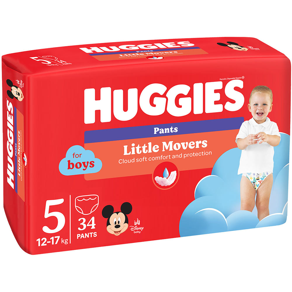 Підгузки-трусики HUGGIES Little Movers 5 (12-17 кг) Jumbo 34 шт Boy (5029053564289) Тип підгузки-трусики