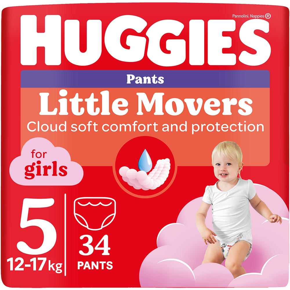Підгузки-трусики HUGGIES Pants 5 (12-17 кг) Jumbo 34 шт Girl (5029053564272) Підгузки-трусики HUGGIES Pants 5 (12-17 кг) Jumbo 34 шт Girl (5029053564272)