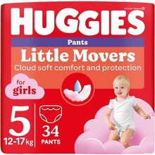 Підгузки-трусики HUGGIES Pants 5 (12-17 кг) Jumbo 34 шт Girl (5029053564272)