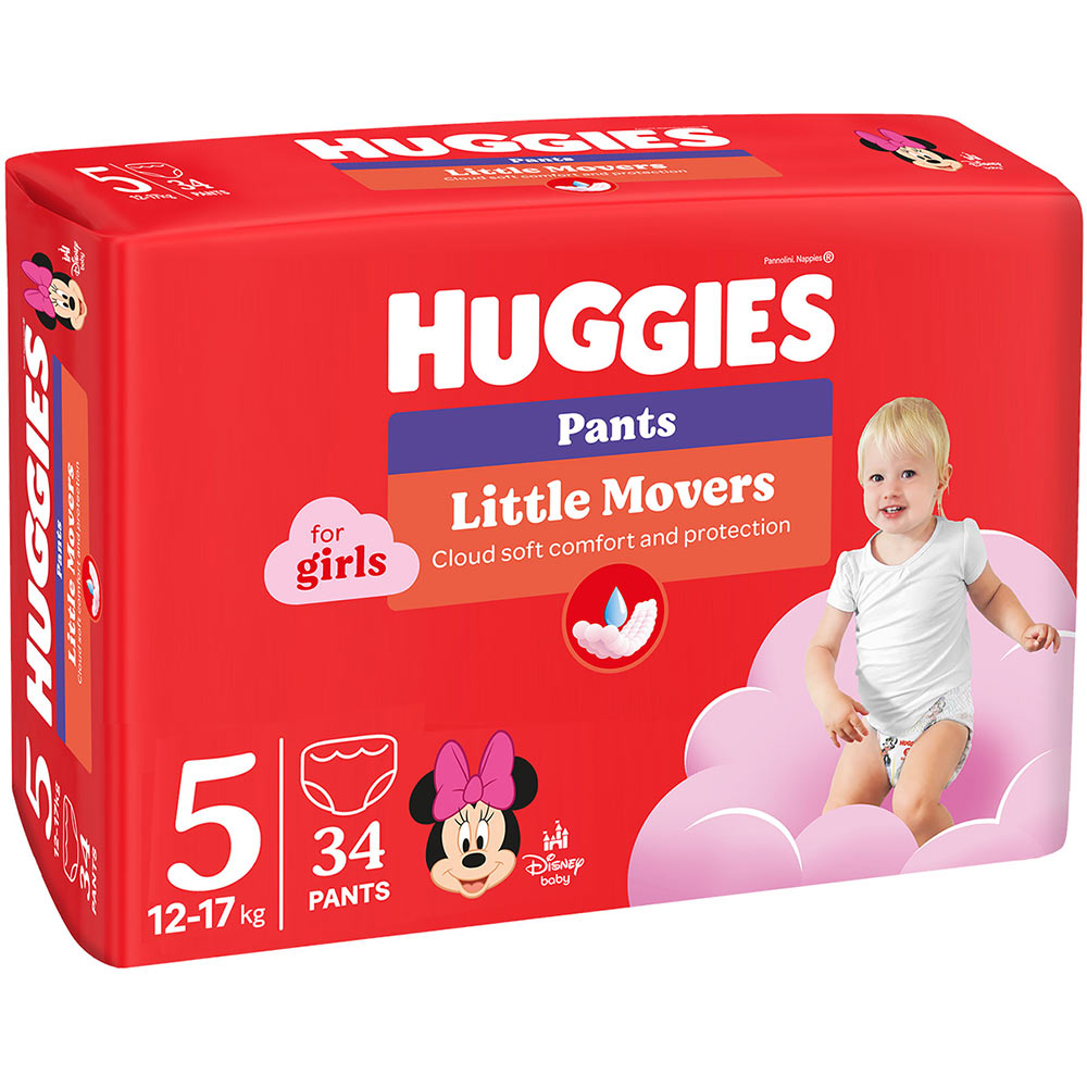 Підгузки-трусики HUGGIES Pants 5 (12-17 кг) Jumbo 34 шт Girl (5029053564272) Підгузки-трусики HUGGIES Pants 5 (12-17 кг) Jumbo 34 шт Girl (5029053564272) Тип підгузки-трусики