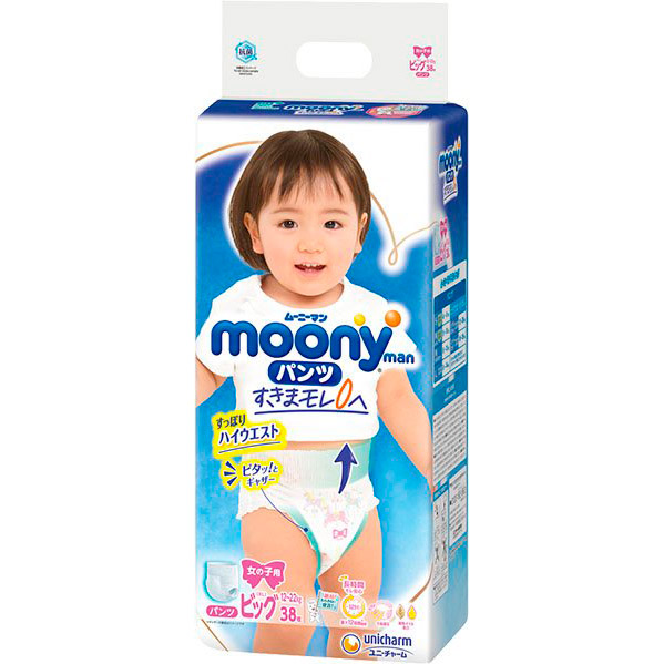 Подгузники-трусики MOONY XL 12-22 кг 38 шт (4903111208098)