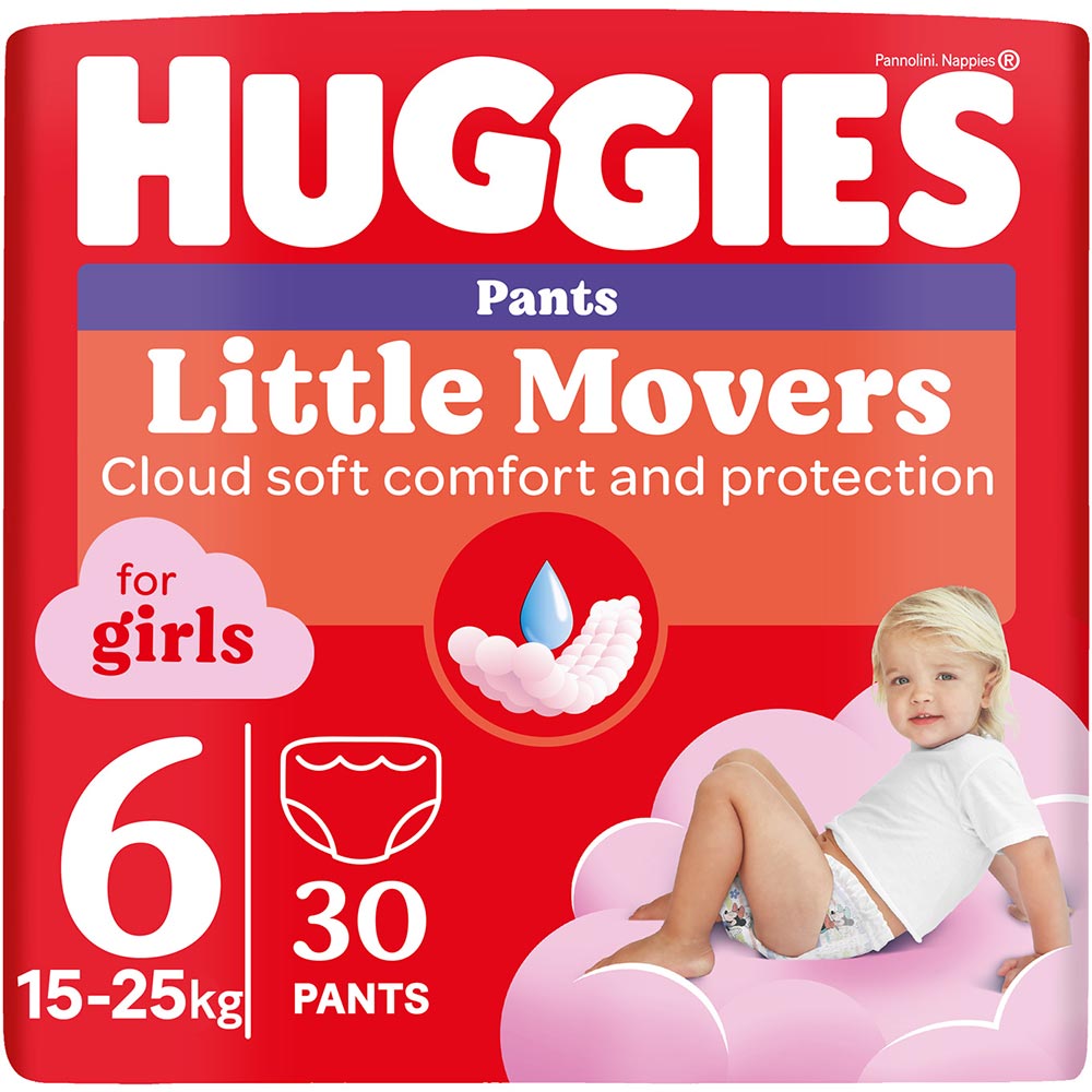 Подгузники-трусики HUGGIES Little Movers 6 (15-25 кг) Jumbo 30 шт Girl (5029053564296) Подгузники-трусики HUGGIES Little Movers 6 (15-25 кг) Jumbo 30 шт Girl (5029053564296)