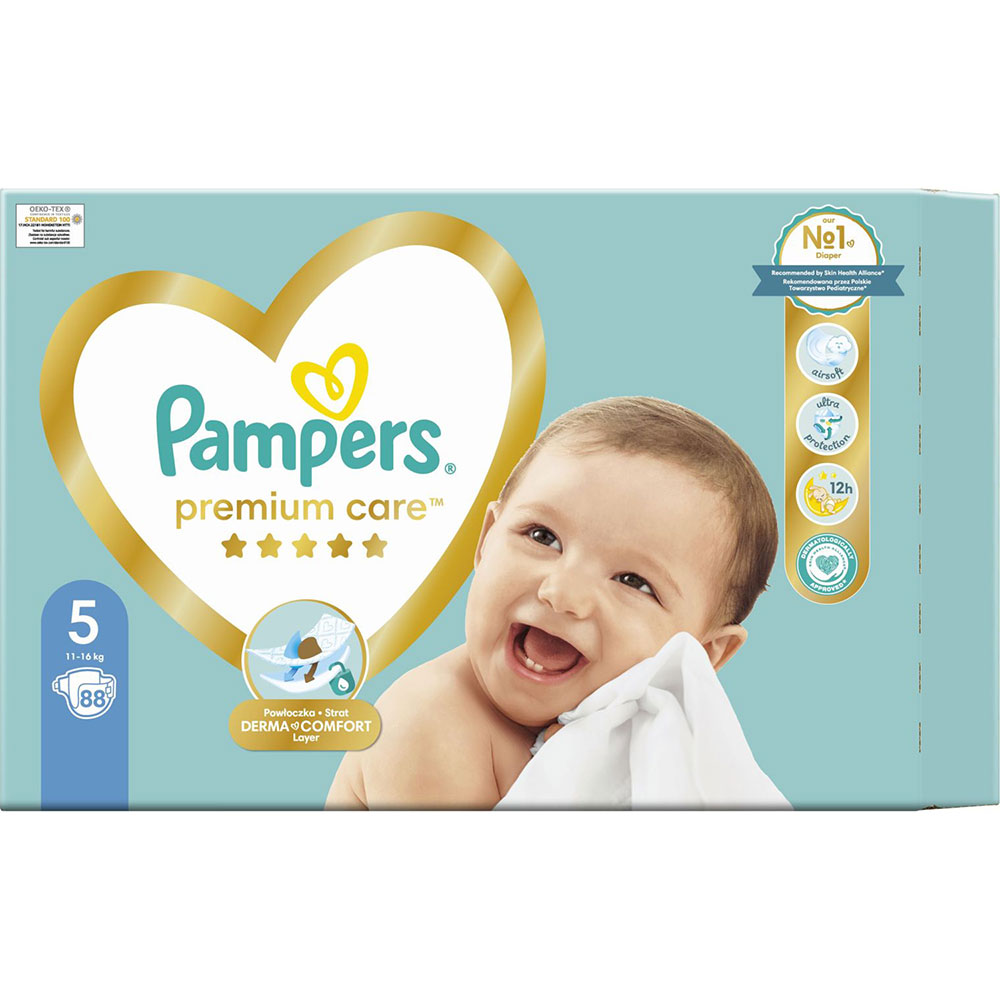 Підгузки PAMPERS Premium Care Junior 5 11-16 кг 88 шт (4015400541813) Тип підгузки