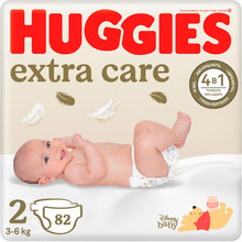 Підгузки HUGGIES Extra Care 2 Mega 82 шт (5029053547985)