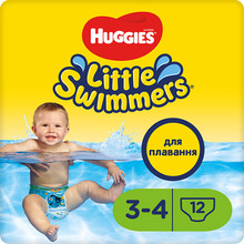Підгузки-трусики HUGGIES Little Swimmers 3-4 (7-15 кг) 12шт (36000183399)