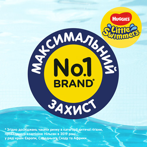 Зовнішній вигляд Підгузки-трусики HUGGIES Little Swimmers 3-4 (7-15 кг) 12шт (36000183399)