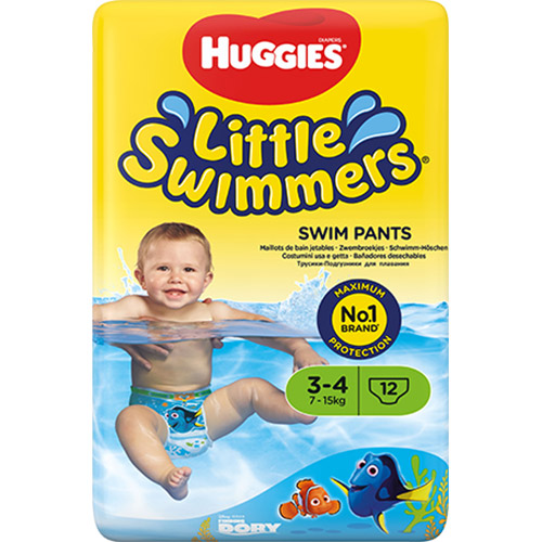 Підгузки-трусики HUGGIES Little Swimmers 3-4 (7-15 кг) 12шт (36000183399) Тип підгузки-трусики
