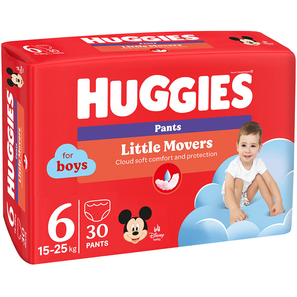 Підгузки-трусики HUGGIES Little Movers 6 (15-25 кг) Jumbo 30 шт Boy (5029053564302) Тип підгузки-трусики