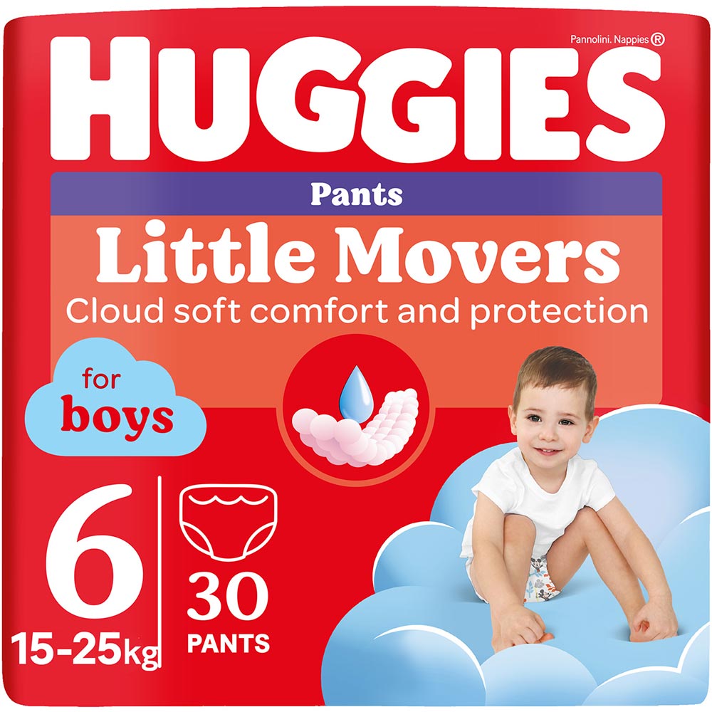 Підгузки-трусики HUGGIES Little Movers 6 (15-25 кг) Jumbo 30 шт Boy (5029053564302)