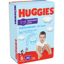 Подгузники-трусики HUGGIES Pants 6 (15-25 кг) Jumbo 30 шт Boy (5029053564302)