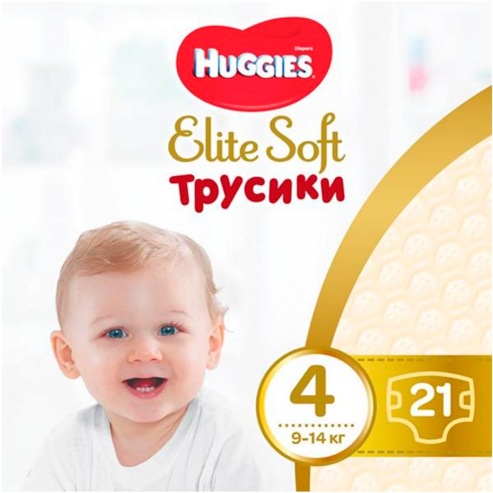 

Подгузники-трусики Huggies Elite Soft Pants 4 (L) 21 шт (5029053546971), Підгузник Pants Elite Soft 4 Small 21 шт