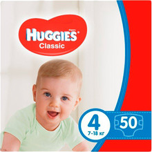Подгузники HUGGIES Classic 4 Jumbo 50 шт (5029053543147)