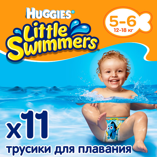 Підгузки-трусики HUGGIES Little Swimmers 5-6 11 шт (5029053538426)