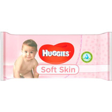 Вологі серветки HUGGIES Soft Skin 56 х 3 шт (5029053550213)