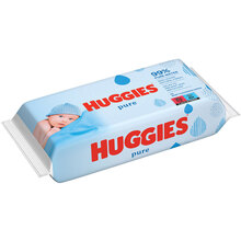 Салфетки влажные Huggies Pure 56 шт (5029053550039)