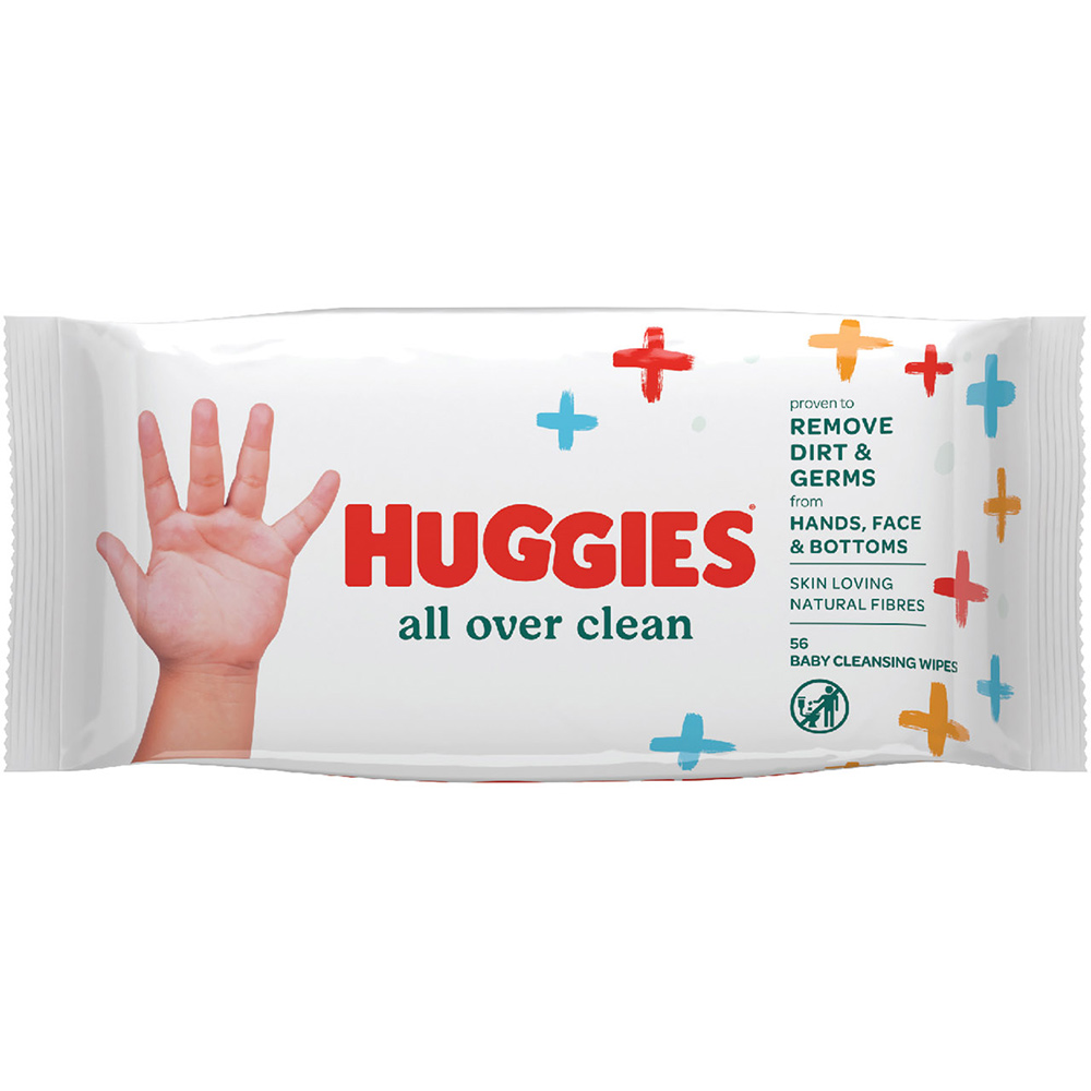 Серветки вологі Huggies All over clean 56 шт (5029053567822)