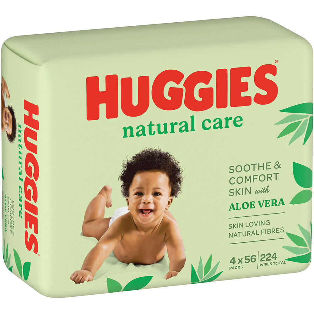 Салфетки влажные Huggies Natural Care Quad 56 х 4 шт (5029053550183) Тип влажные салфетки