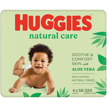 Серветки вологі Huggies Natural Care Quad 56 х 4 шт (5029053550183)