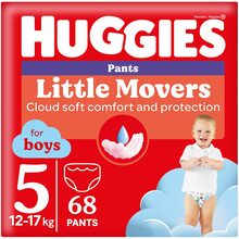 Подгузники-трусики HUGGIES Little Movers 5 (12-17 кг) Box 68 шт Boy (5029053564128)