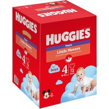 Підгузки-трусики HUGGIES Little Movers 4 (9-14 кг) Box 72 шт Boy (5029053564104)