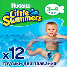 Підгузки-трусики Huggies Little Swimmers 3-4 12 шт (36000183399)