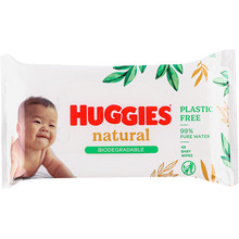 Серветки вологі HUGGIES Natural 48 шт (5029053578286)