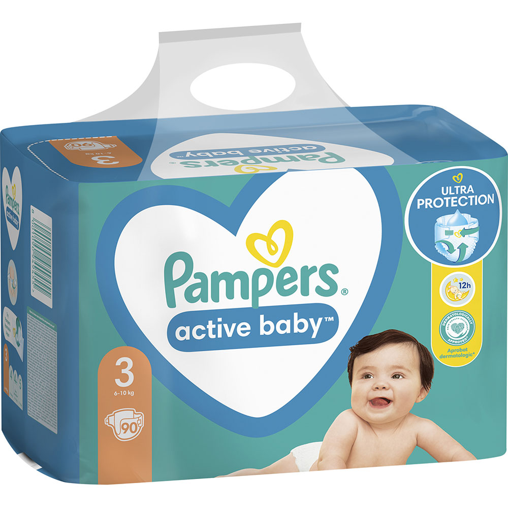 Підгузки PAMPERS Activebaby Midi 3 6-10кг 90шт (81780926) Кількість в упаковці 90