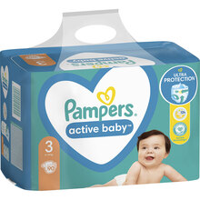 Підгузки PAMPERS Activebaby Midi 3 6-10кг 90шт (81780926)