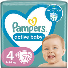 Подгузники PAMPERS Activebaby Maxi 4 9-14кг 76шт (81680818)