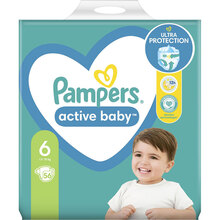 Подгузники PAMPERS Active Baby 6 13-18кг 56шт (81747782)