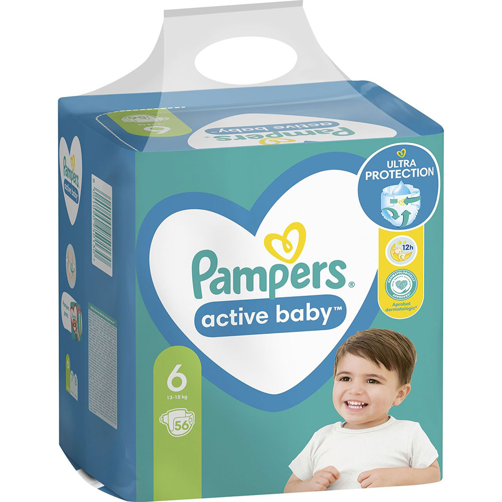 Підгузки PAMPERS Active Baby 6 13-18кг 56шт (81747782) Тип підгузки