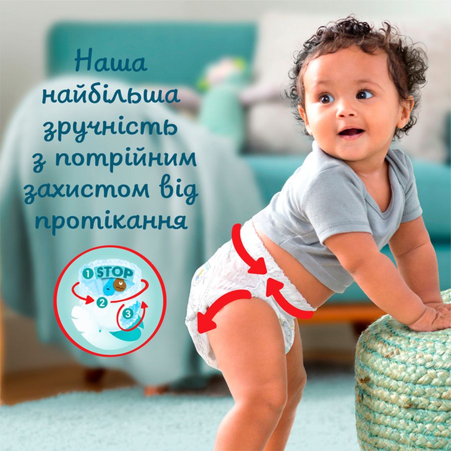 Зовнішній вигляд Підгузки PAMPERS Premium Care Pants Midi 3 6-11кг 70шт (81750543)