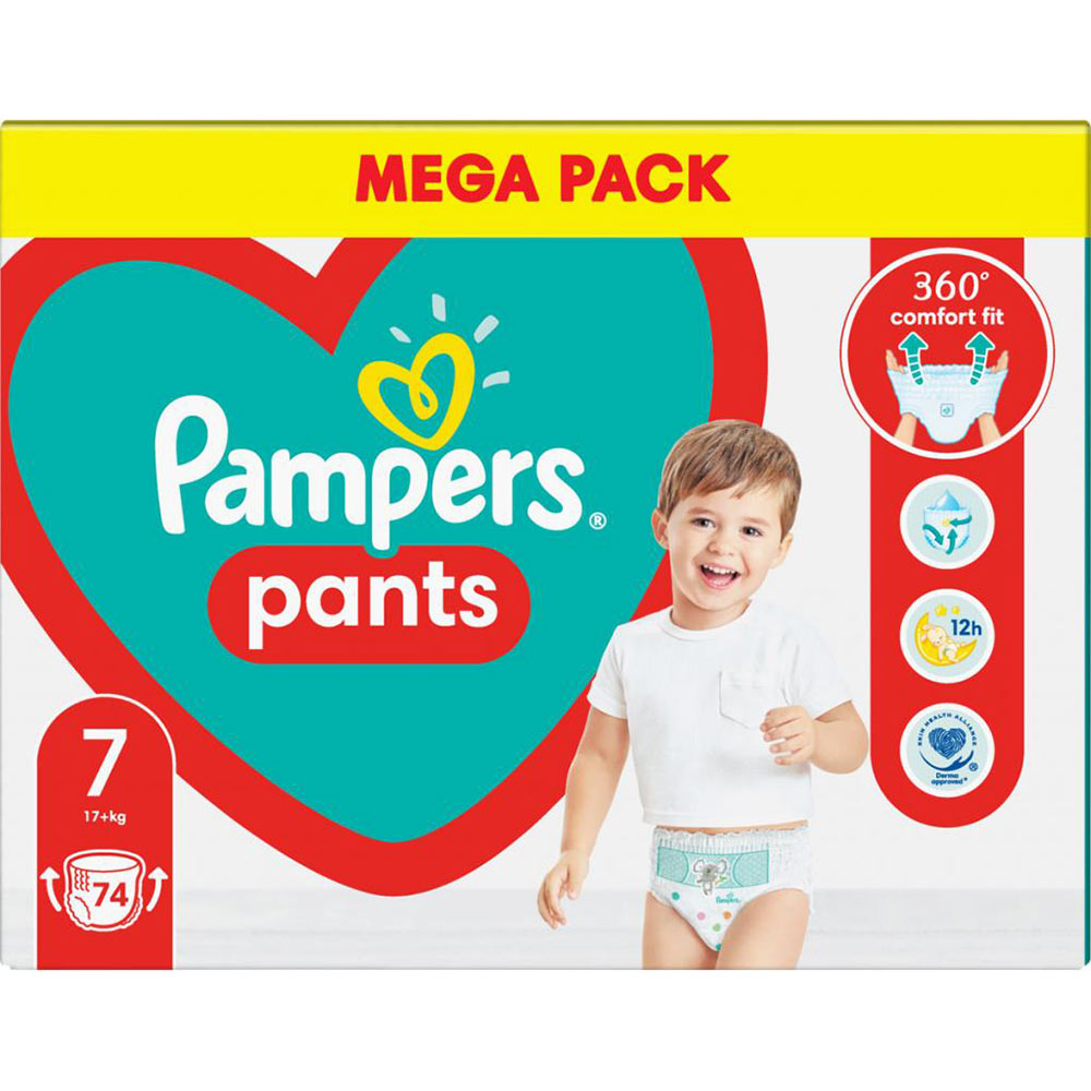 Підгузки PAMPERS Pants Giant Plus 7 17+кг 74шт (81748928) Тип підгузки-трусики