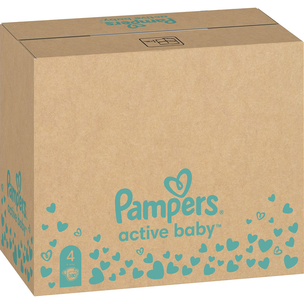 Підгузки PAMPERS Active Baby Maxi 4 9-14кг 180шт (81747301) Кількість в упаковці 180