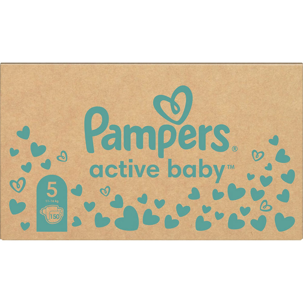 Подгузники PAMPERS Active Baby Junior 5 11-16кг 150шт (81678675) Количество в упаковке 150