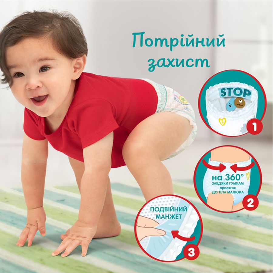 Зовнішній вигляд Підгузки PAMPERS Pants Junior 5 12-17 кг 152 шт (81772849)