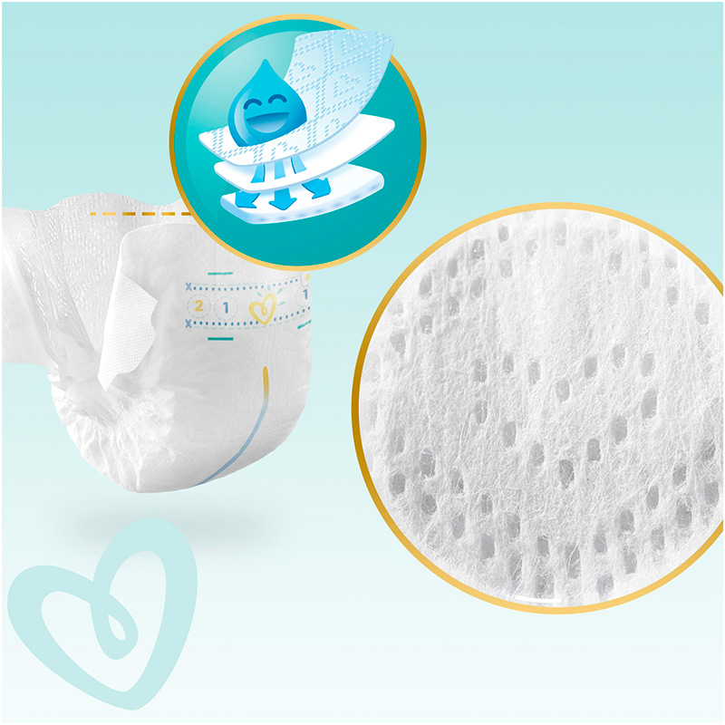 Підгузки PAMPERS Premium Care Midi 3 (6-10 кг) 204 шт (8001090379498) Для універсально