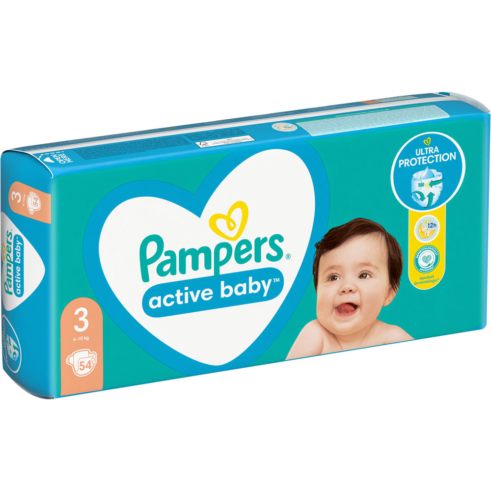 Підгузки PAMPERS Active Baby 3 (6-10 кг) 54 шт (8001090948977) Кількість в упаковці 54